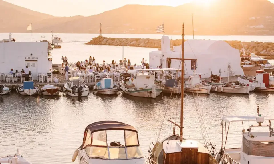 The Barbarossa Restaurant in Naoussa, Part of the Paros fine dining list
